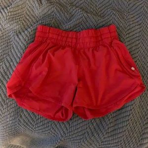 Lululemon red short size 4
